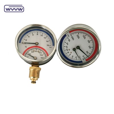 80mm 120c thermomanometer temperature pressure gauge