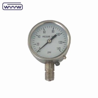 high quality use no oil 60mm sus304 pressure gauge